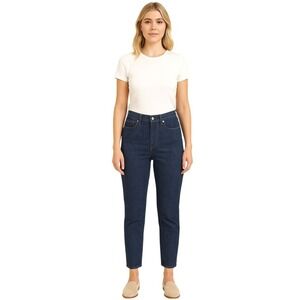 Everlane High Rise Ankle Jeans Size 27 Cotton Straight Jeans Cropped Ankle Boot